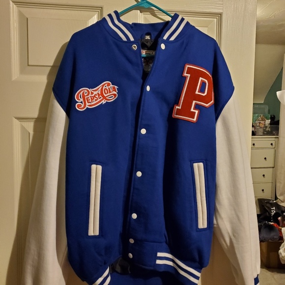 Coats | 2xl Pepsi Varsity Jacket | Poshmark
